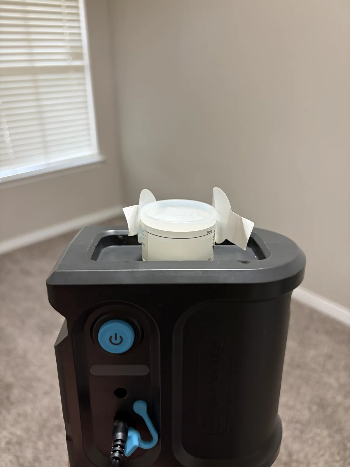 Spore-trap mold air sample collected in back bedroom