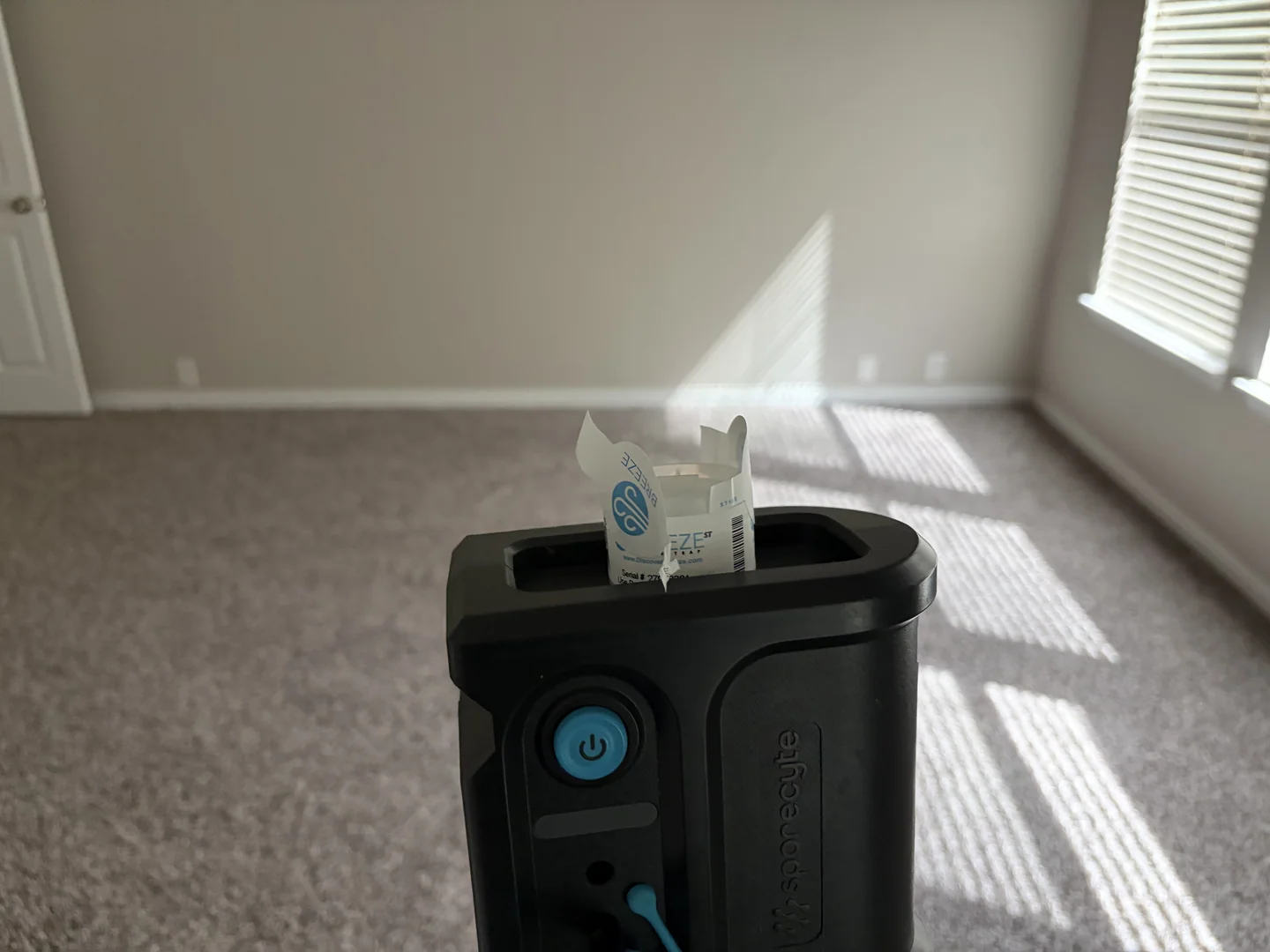 Mold spore-trap sampling in master area